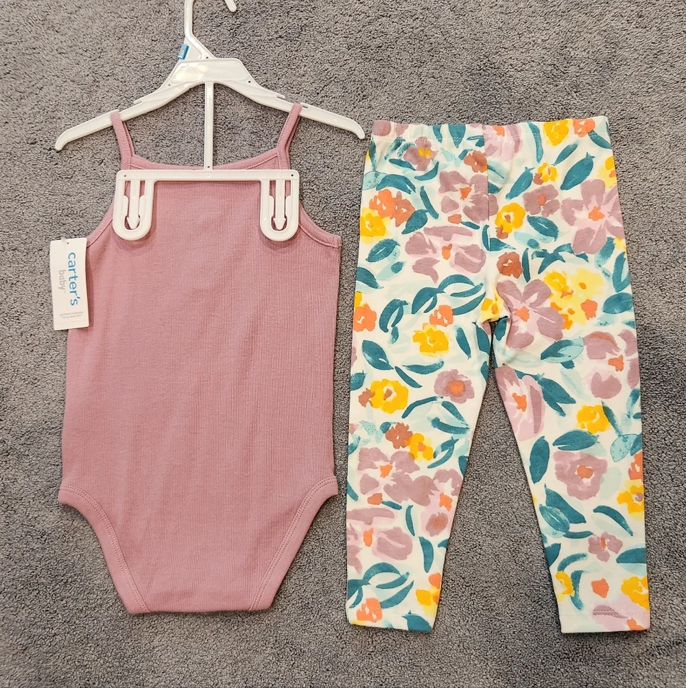 New Girl's Size 24 Month Pants Set